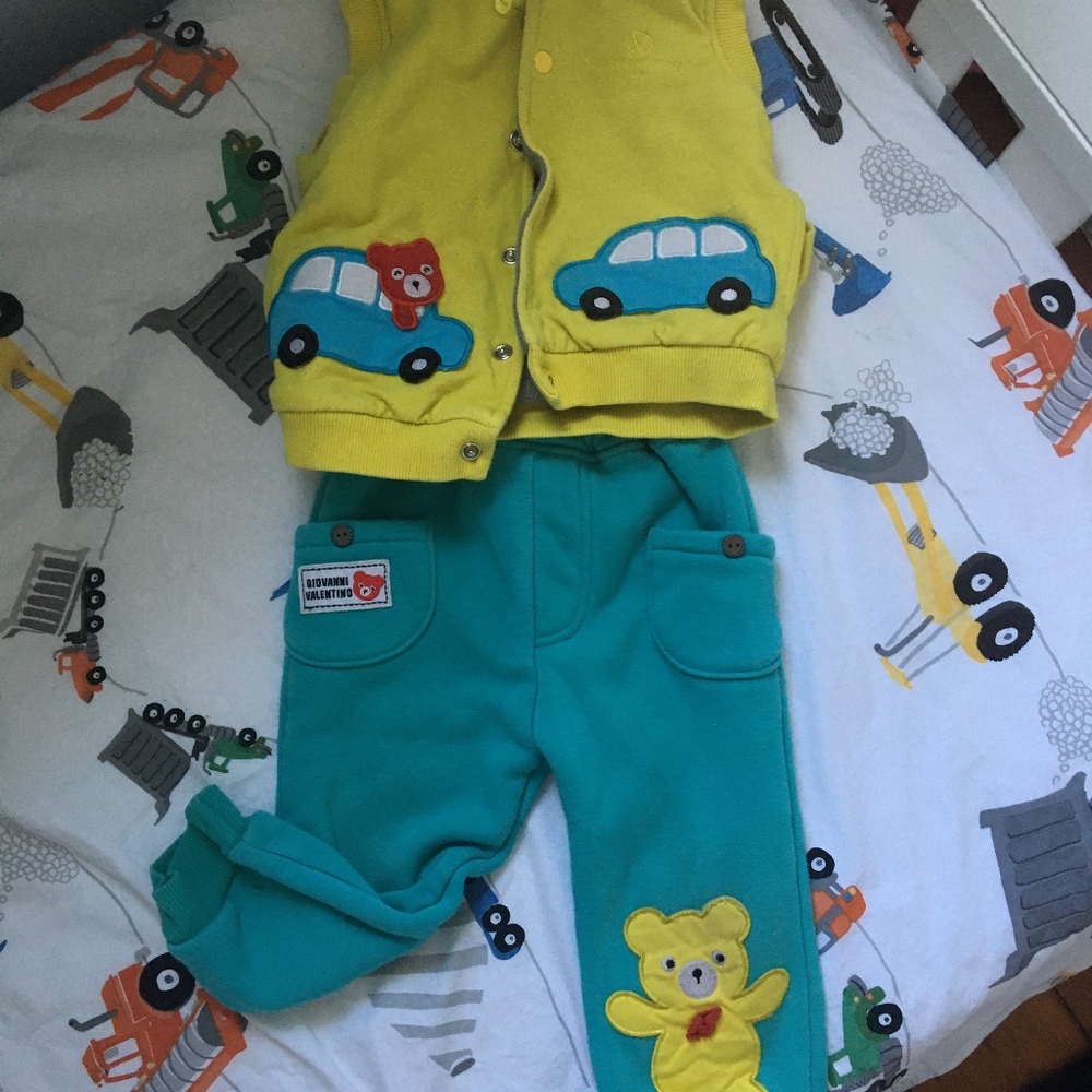 Italy imported Giovanni Valentino vest and pants
